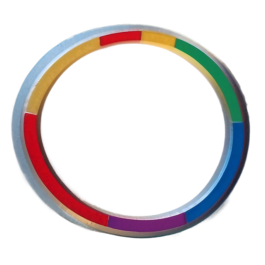 Colorful Circle Outline Png 95