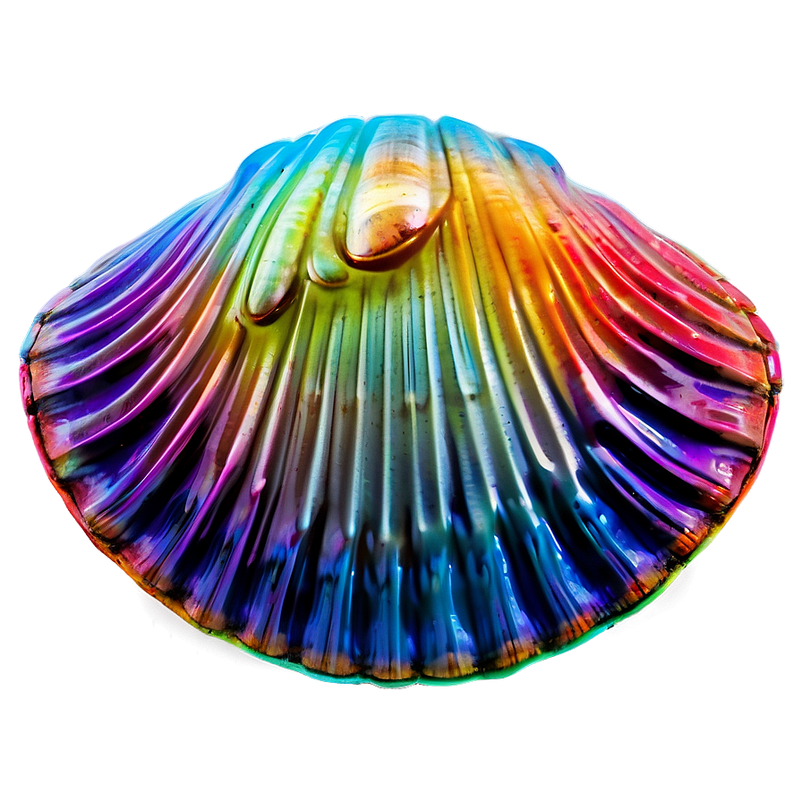 Colorful Clam Artwork Png 05242024