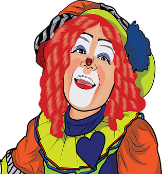 Colorful Clown Cartoon