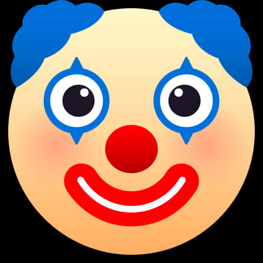 Colorful Clown Emoji Graphic