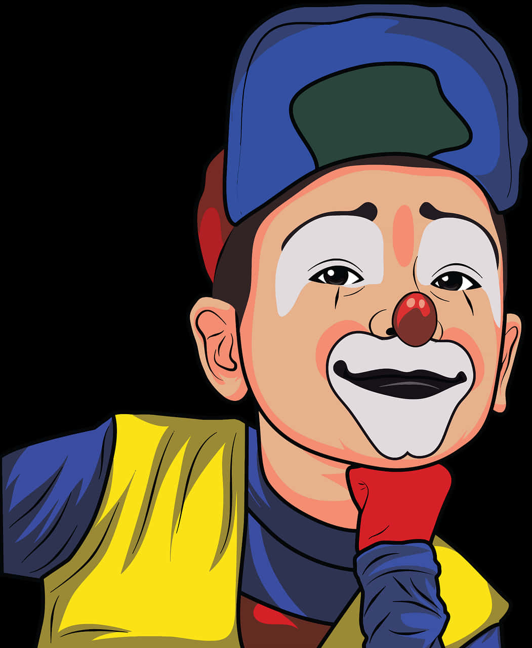 Colorful Clown Illustration