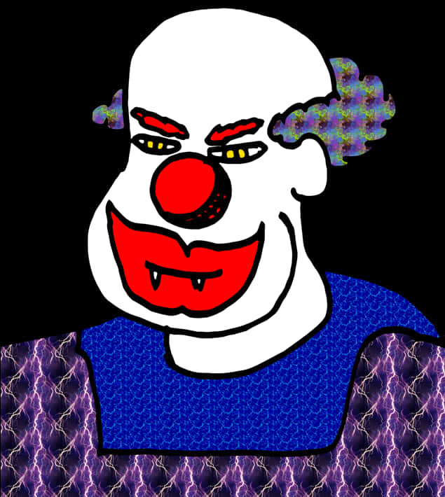 Colorful Clown Illustration