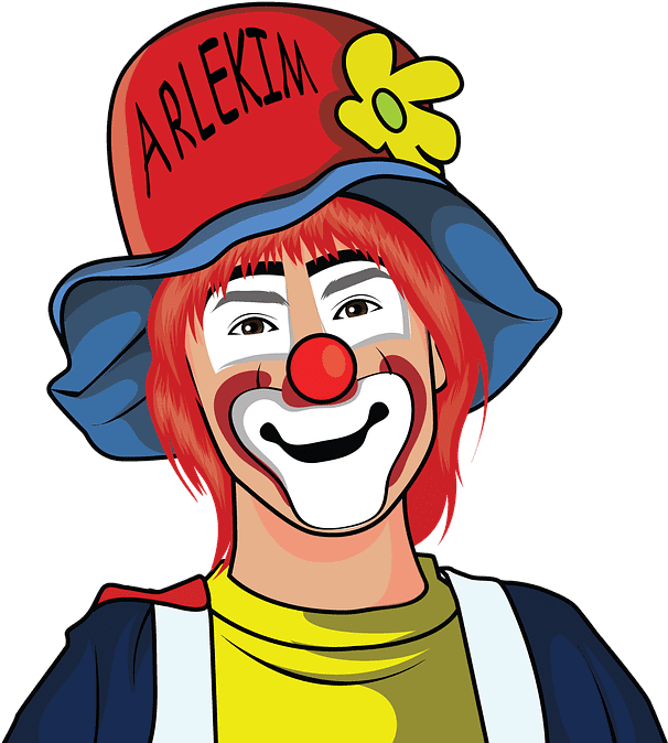 Colorful Clown Illustration