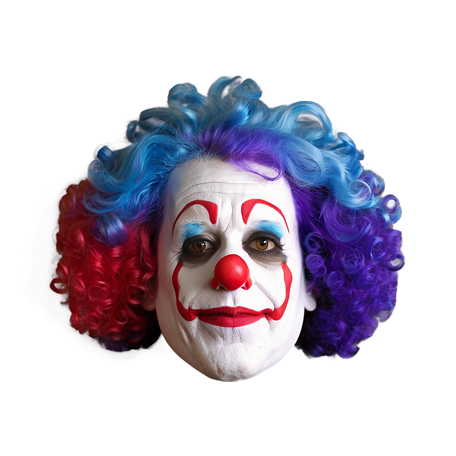 Colorful Clown Wig Png 05232024