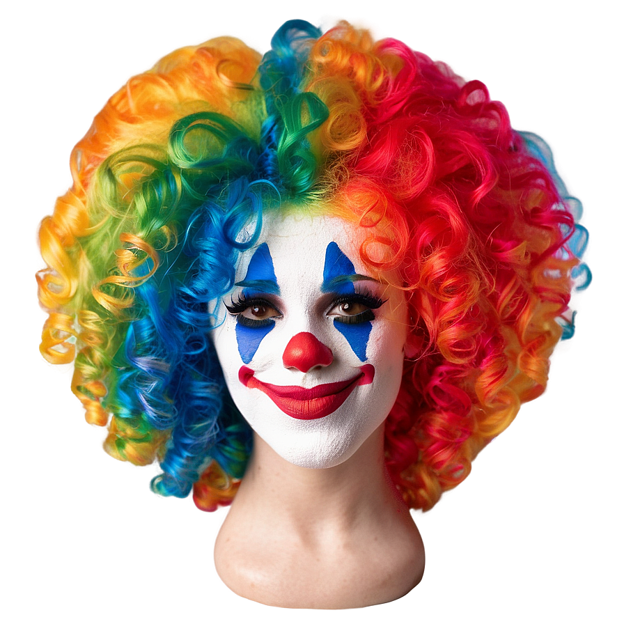 Colorful Clown Wig Png Eqe