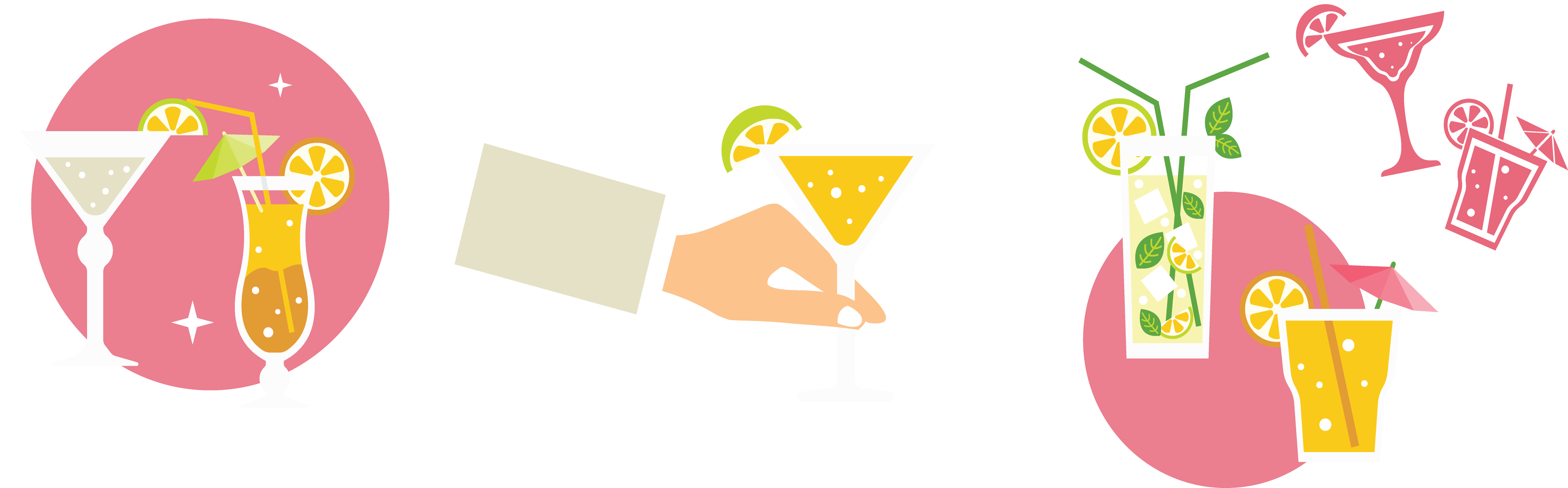 Colorful Cocktail Selection Illustration