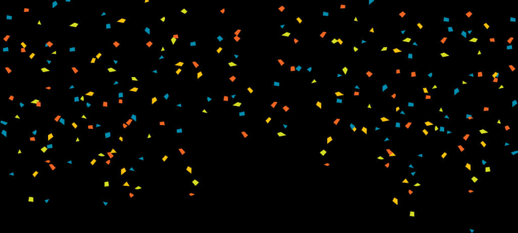 Colorful Confetti Black Background