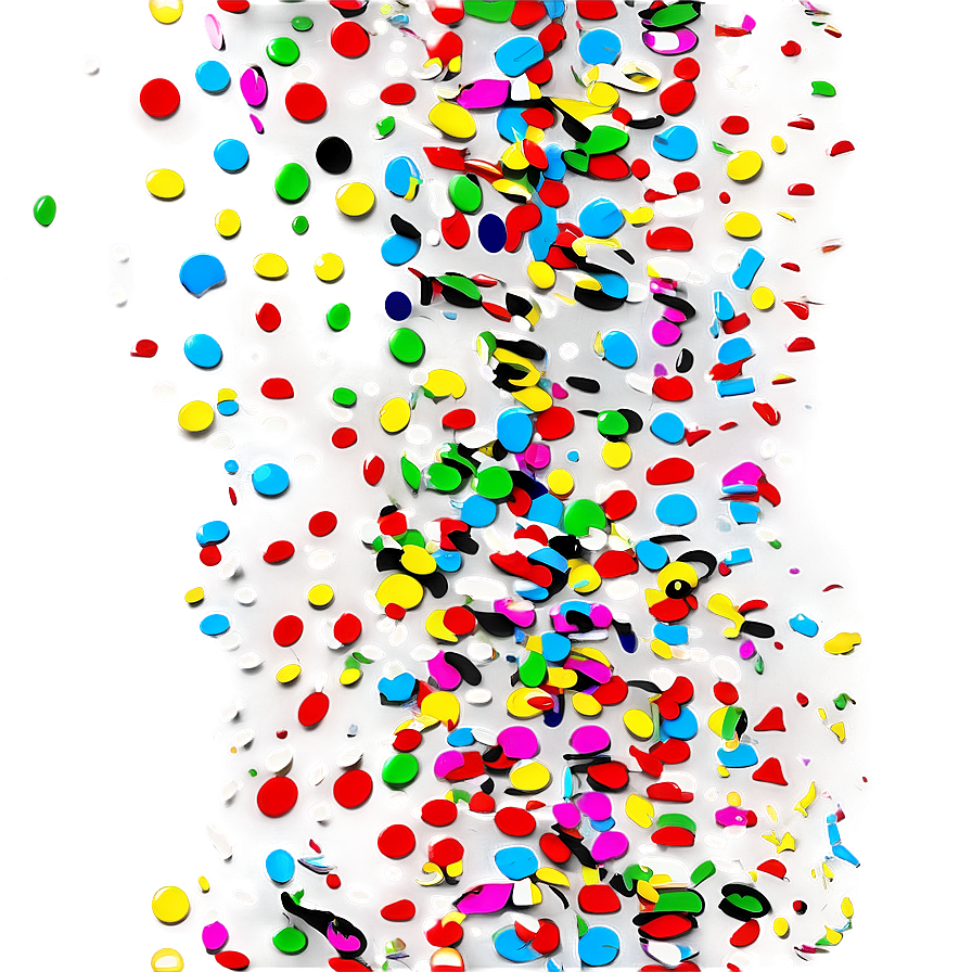 Colorful Confetti Cascade Png Sil