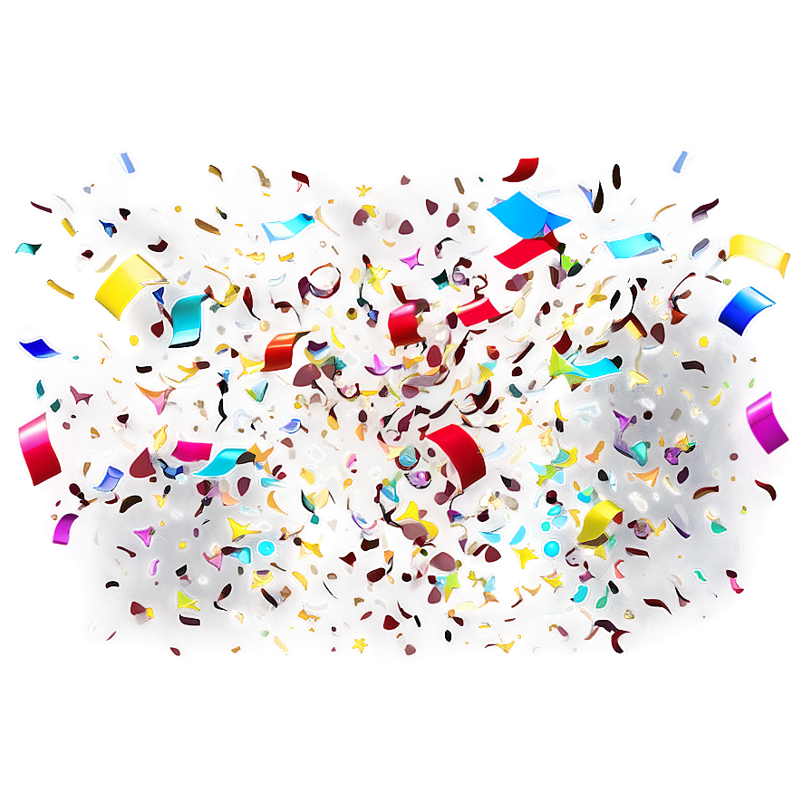 Colorful Confetti Cheer Png Phg