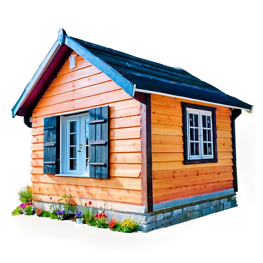 Colorful Cottage Facade Png Fae