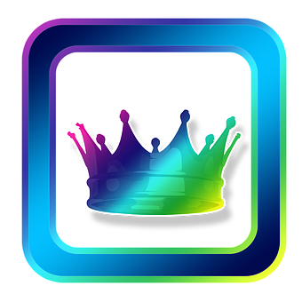 Colorful Crown Icon