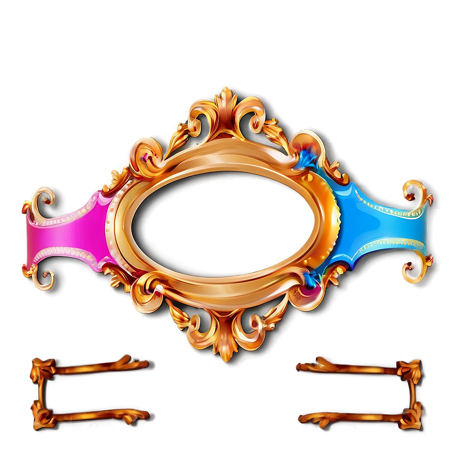 Colorful Cute Frame Png 06262024