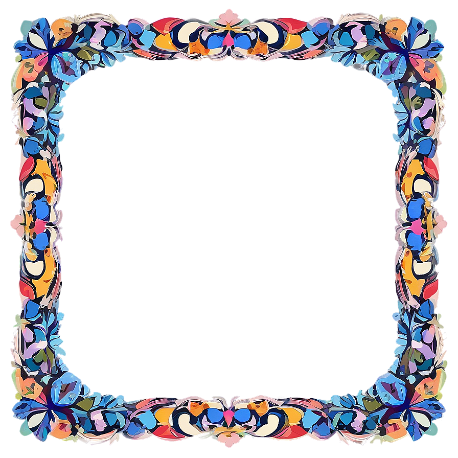 Colorful Cute Frame Png Ain57