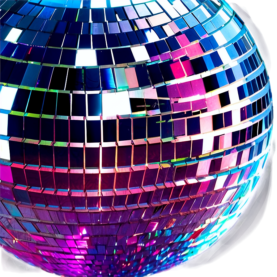 Colorful Disco Ball Closeup