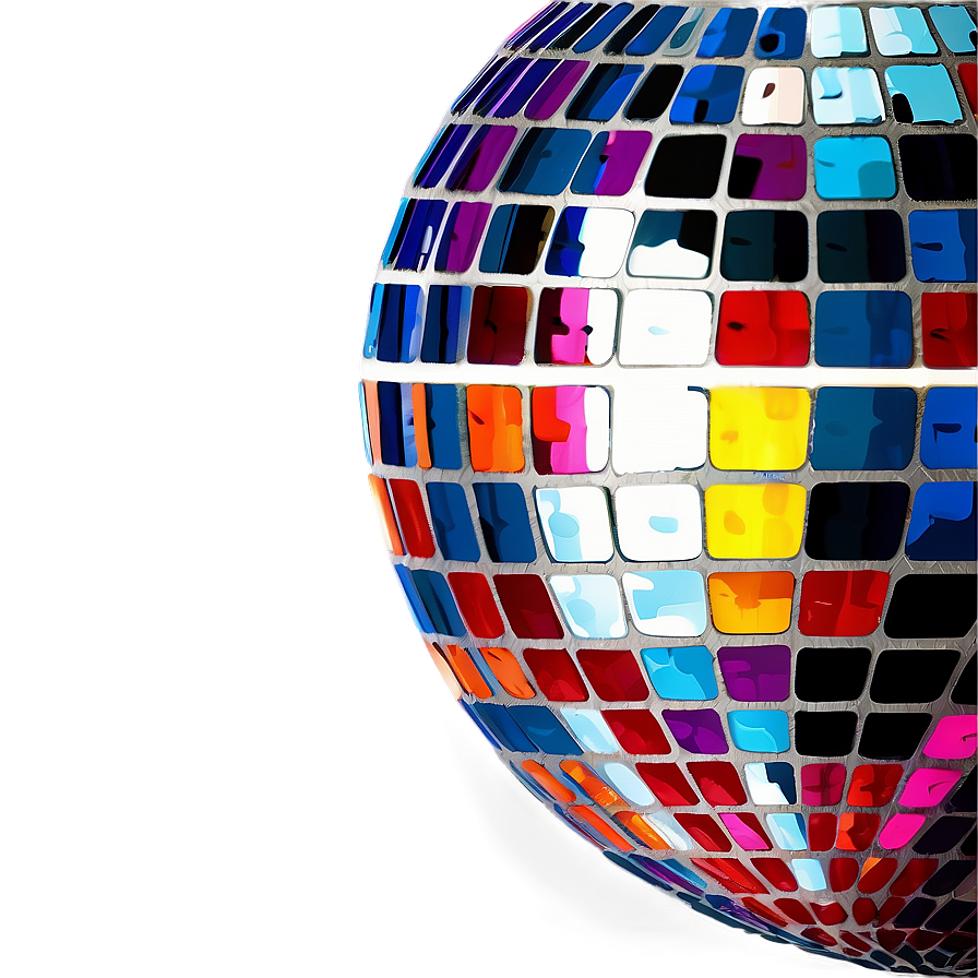 Colorful Disco Ball Illustration