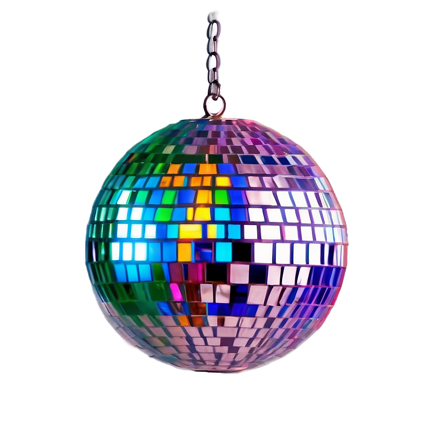 Colorful Disco Ball Suspended