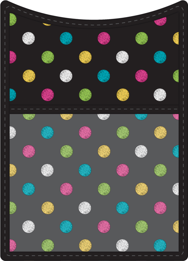 Colorful Dots Blackboard Background