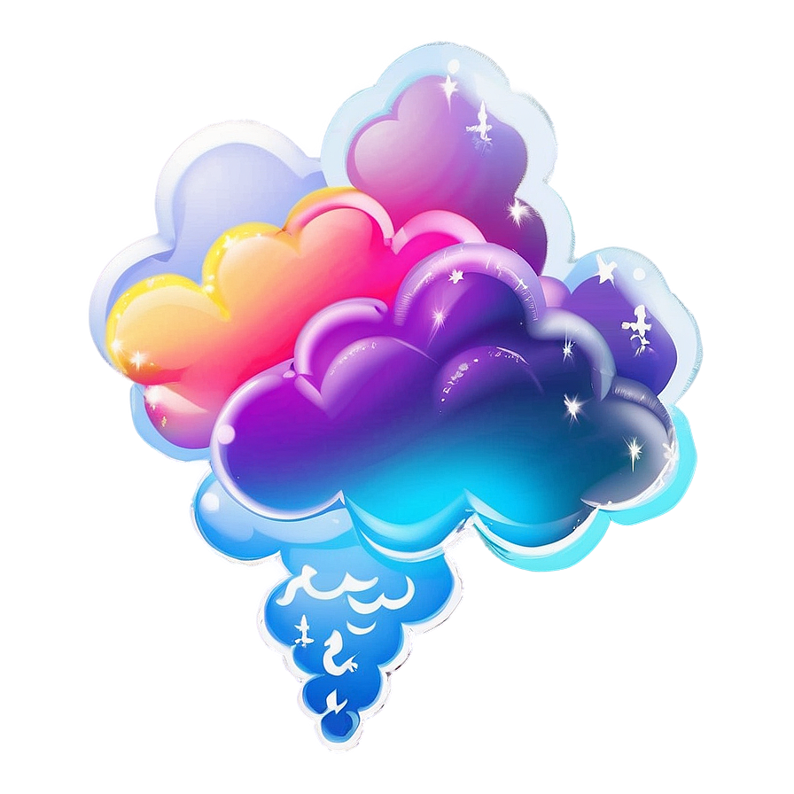 Colorful Dream Cloud Png 06282024