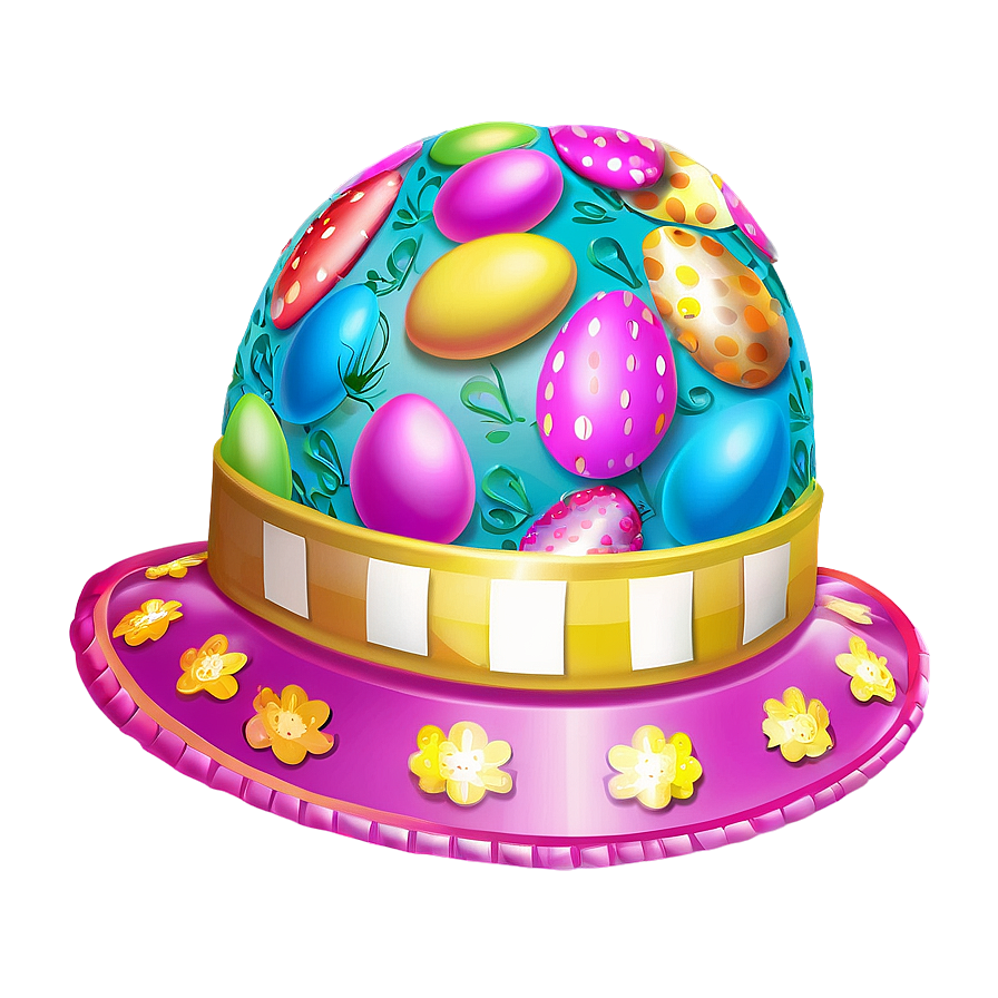 Colorful Easter Bonnet Png 05232024