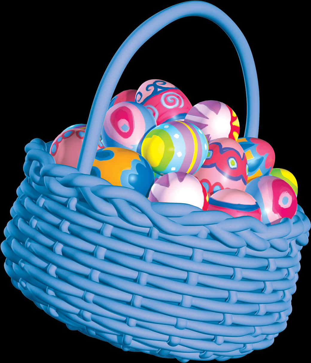 Colorful Easter Egg Basket