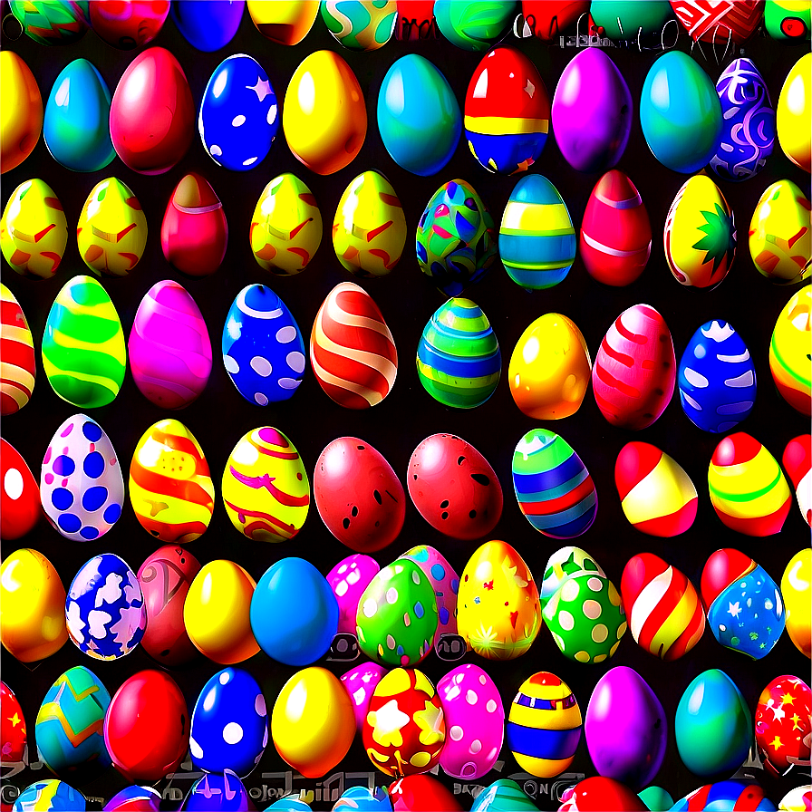 Colorful Easter Eggs Png Oof63