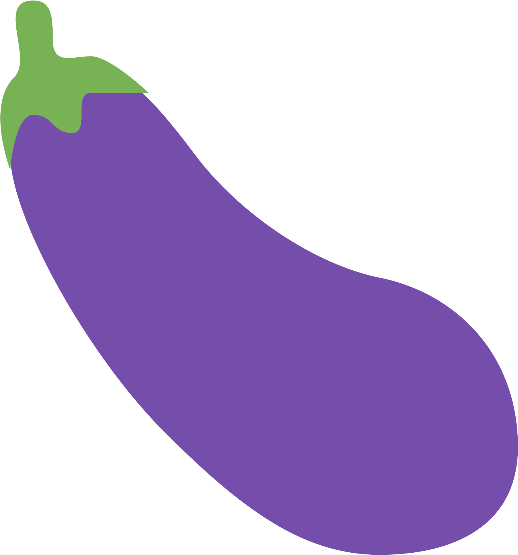 Colorful Eggplant Vector Illustration