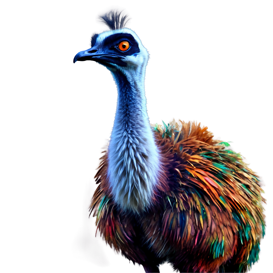 Colorful Emu Png 06252024