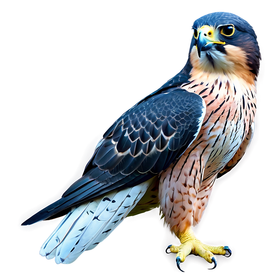 Colorful Falcon Artwork Png Xvr