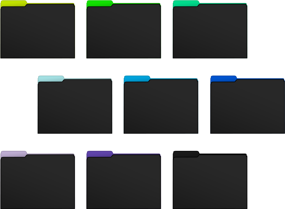 Colorful File Folders Array