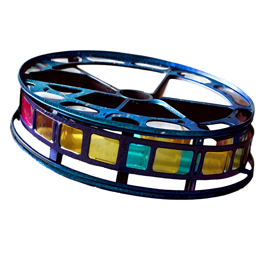 Colorful Film Reel Png 05252024