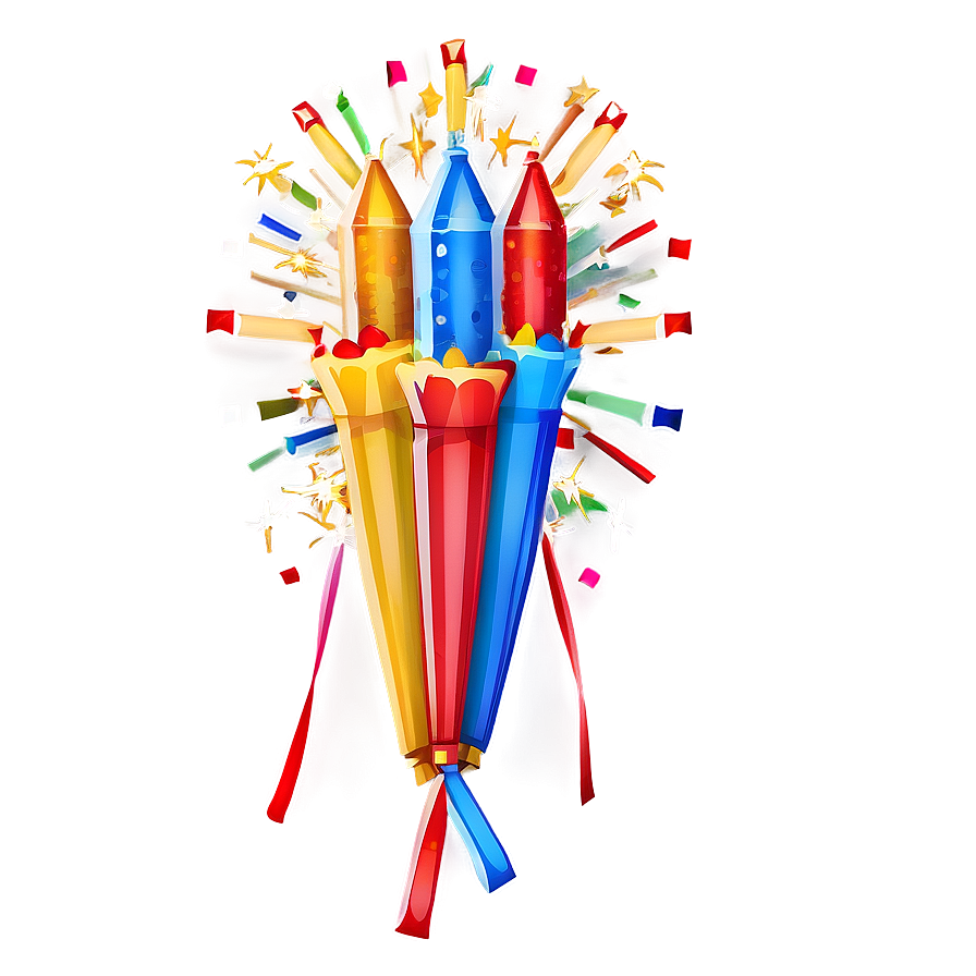 Colorful Firecrackers Celebration Png 62