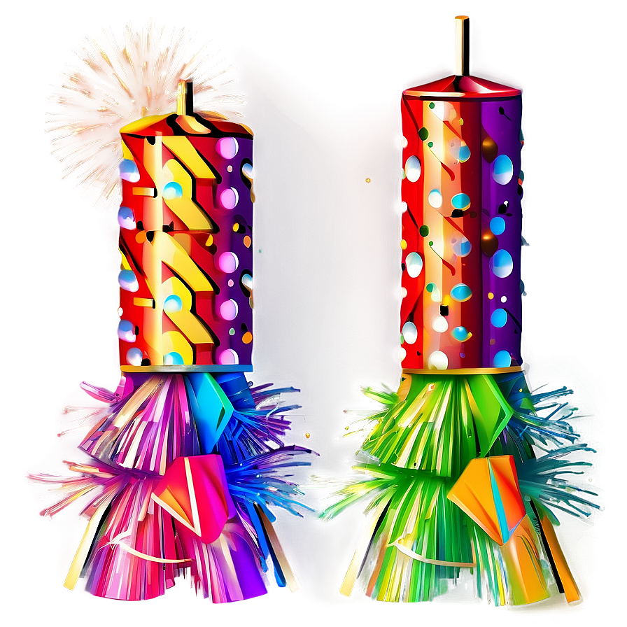 Colorful Firecrackers Celebration Png Nmj