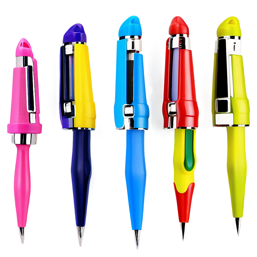 Colorful Flair Pen Set Png Ehu90