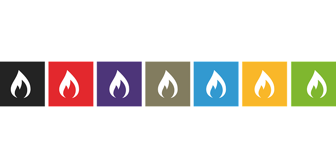 Colorful_ Flame_ Icons_ Set