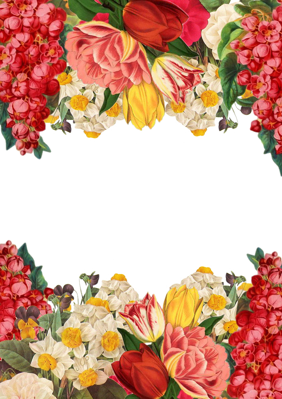 Colorful_ Floral_ Arrangement_ Frame