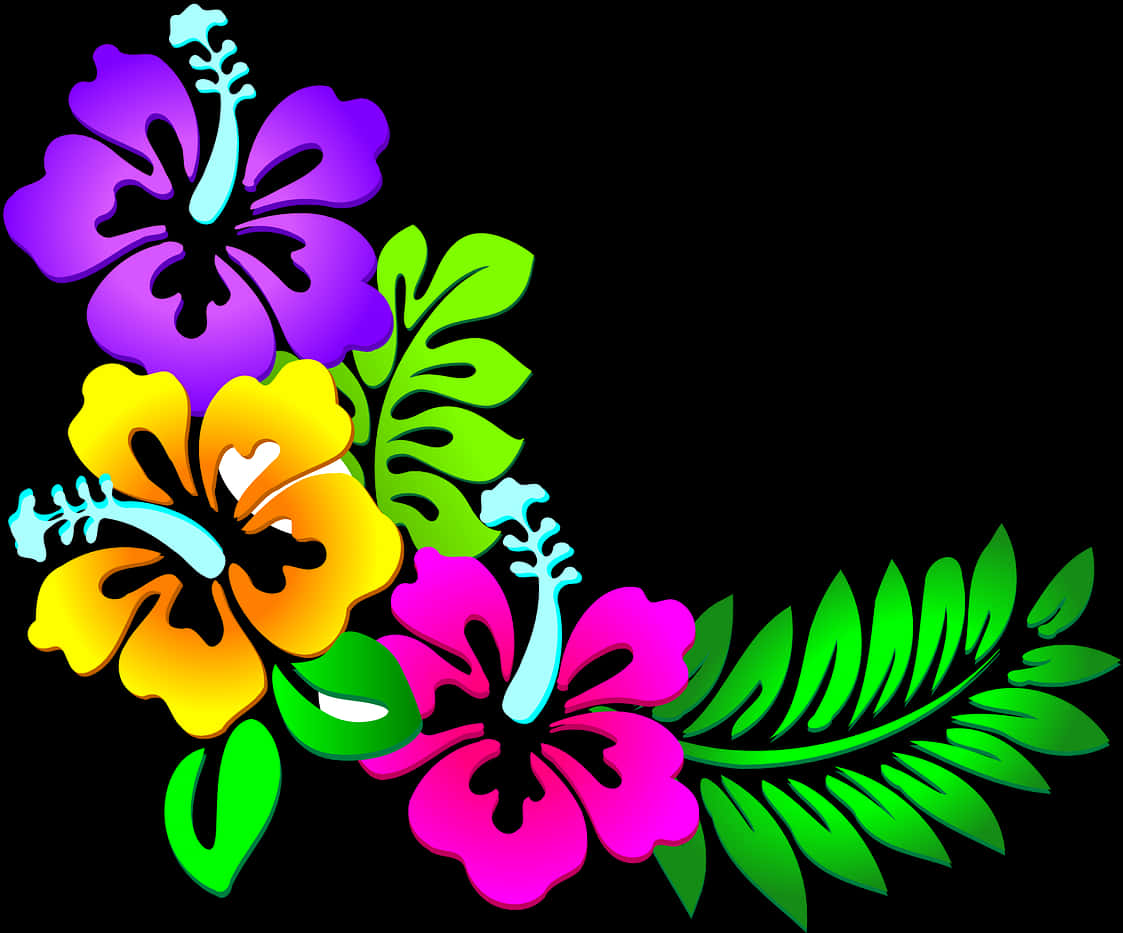 Colorful Floral Vector Design