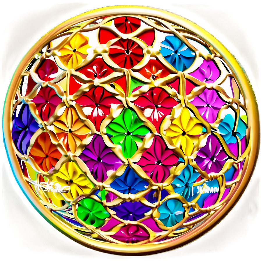 Colorful Flower Of Life Artwork Png 06252024