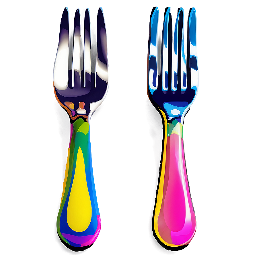 Colorful Fork Png 68