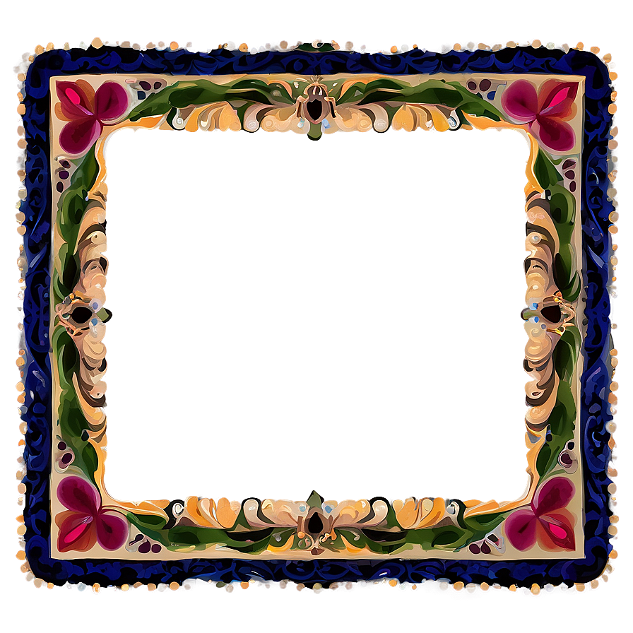 Colorful Frame Border Png 06262024