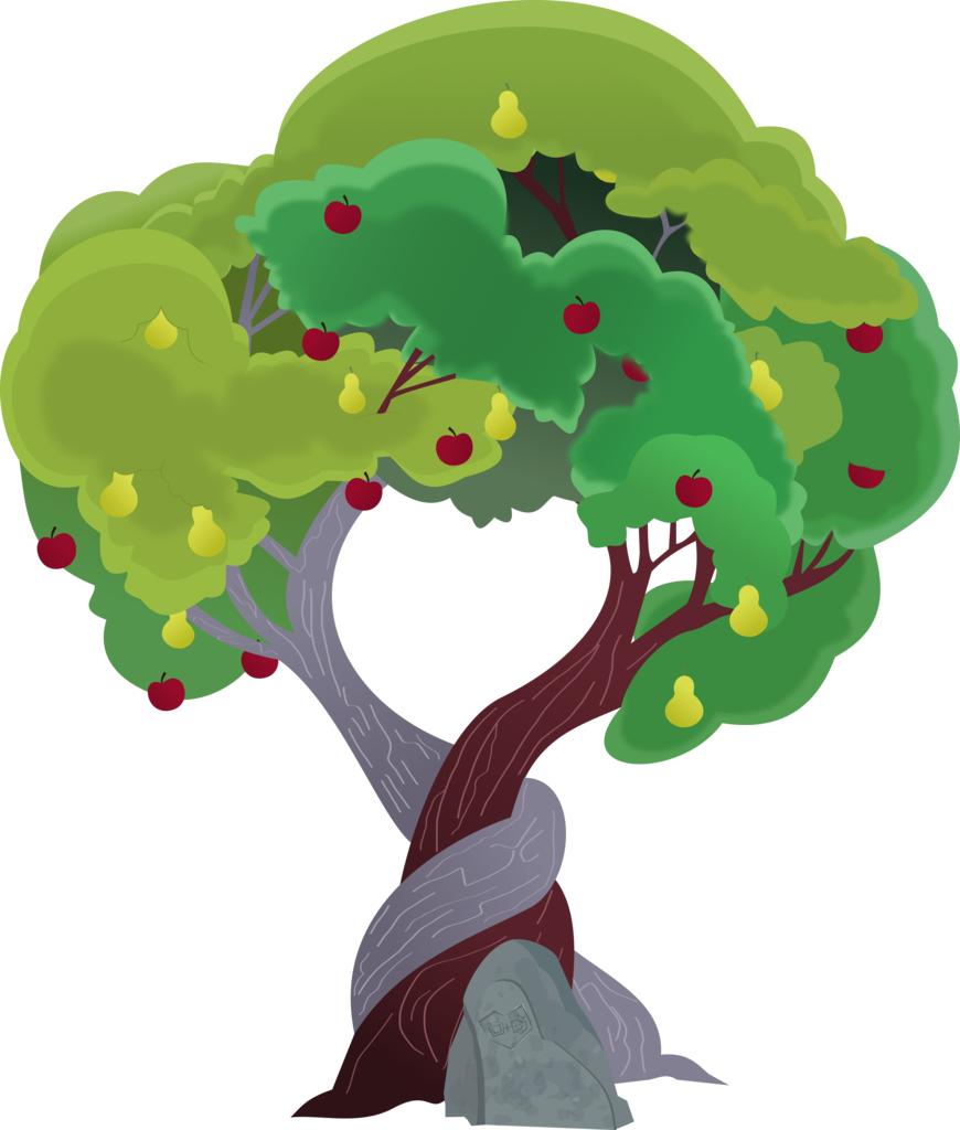 Colorful Fruit Tree Illustration