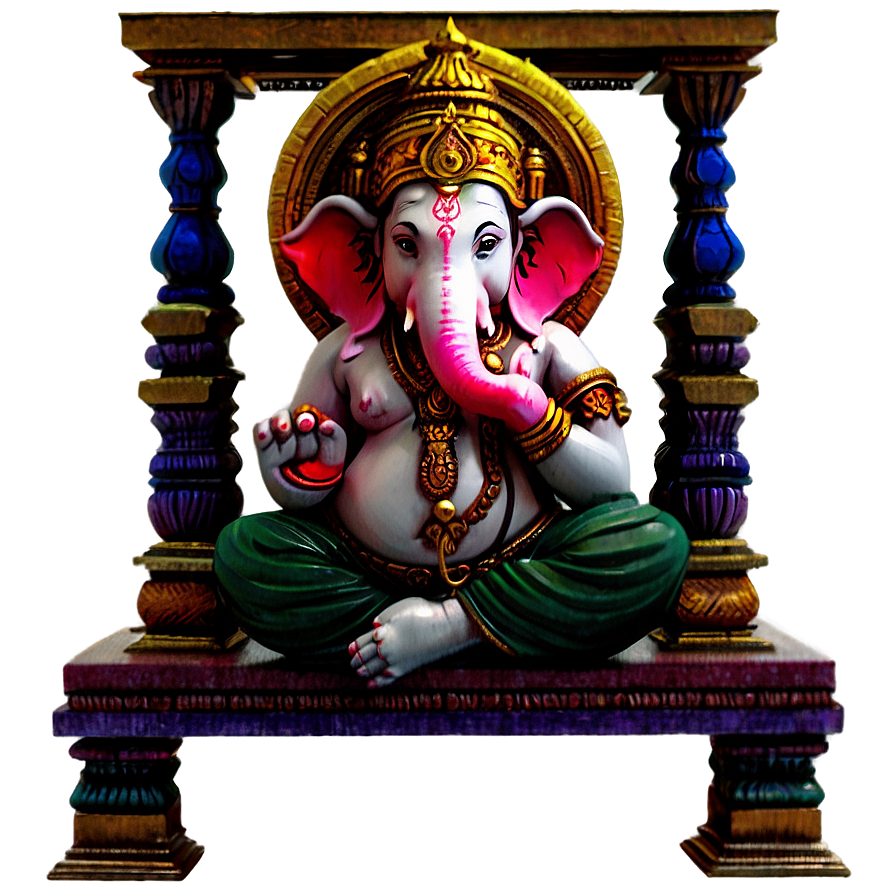 Colorful Ganesh Png 8