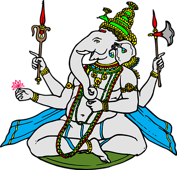 Colorful_ Ganesha_ Artwork