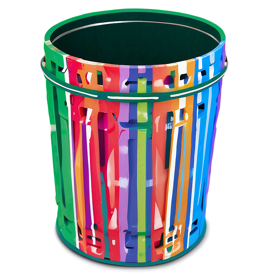 Colorful Garbage Can Png Lvo49