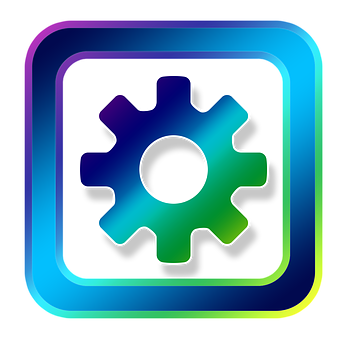 Colorful Gear Icon