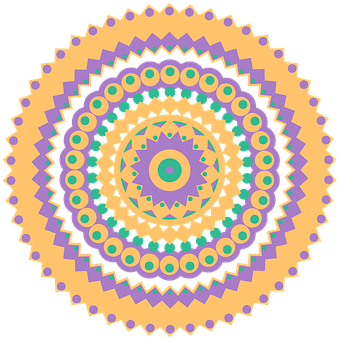 Colorful Geometric Mandala Art