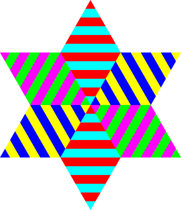 Colorful Geometric Star Pattern