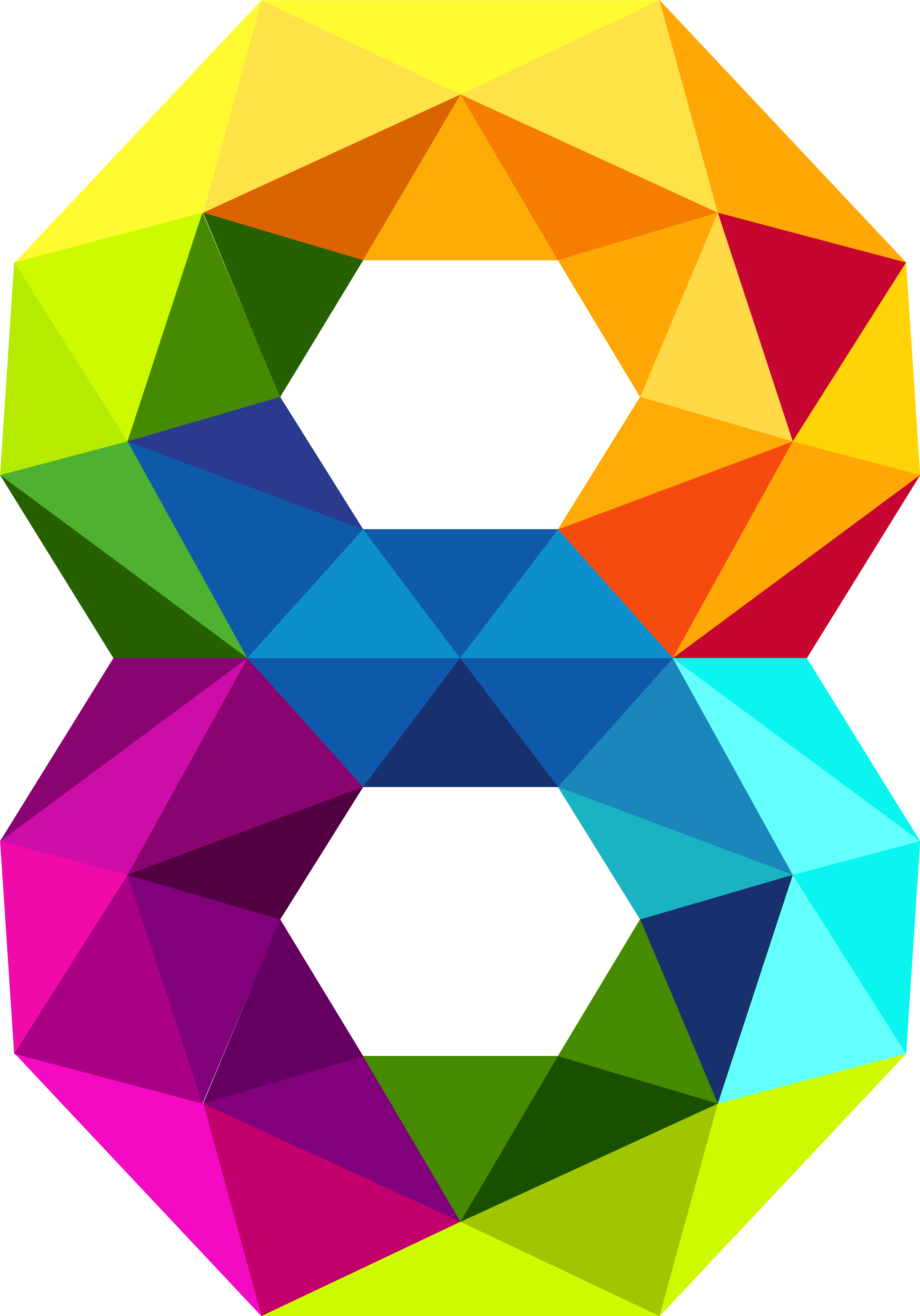 Colorful Geometric Triangles Formation