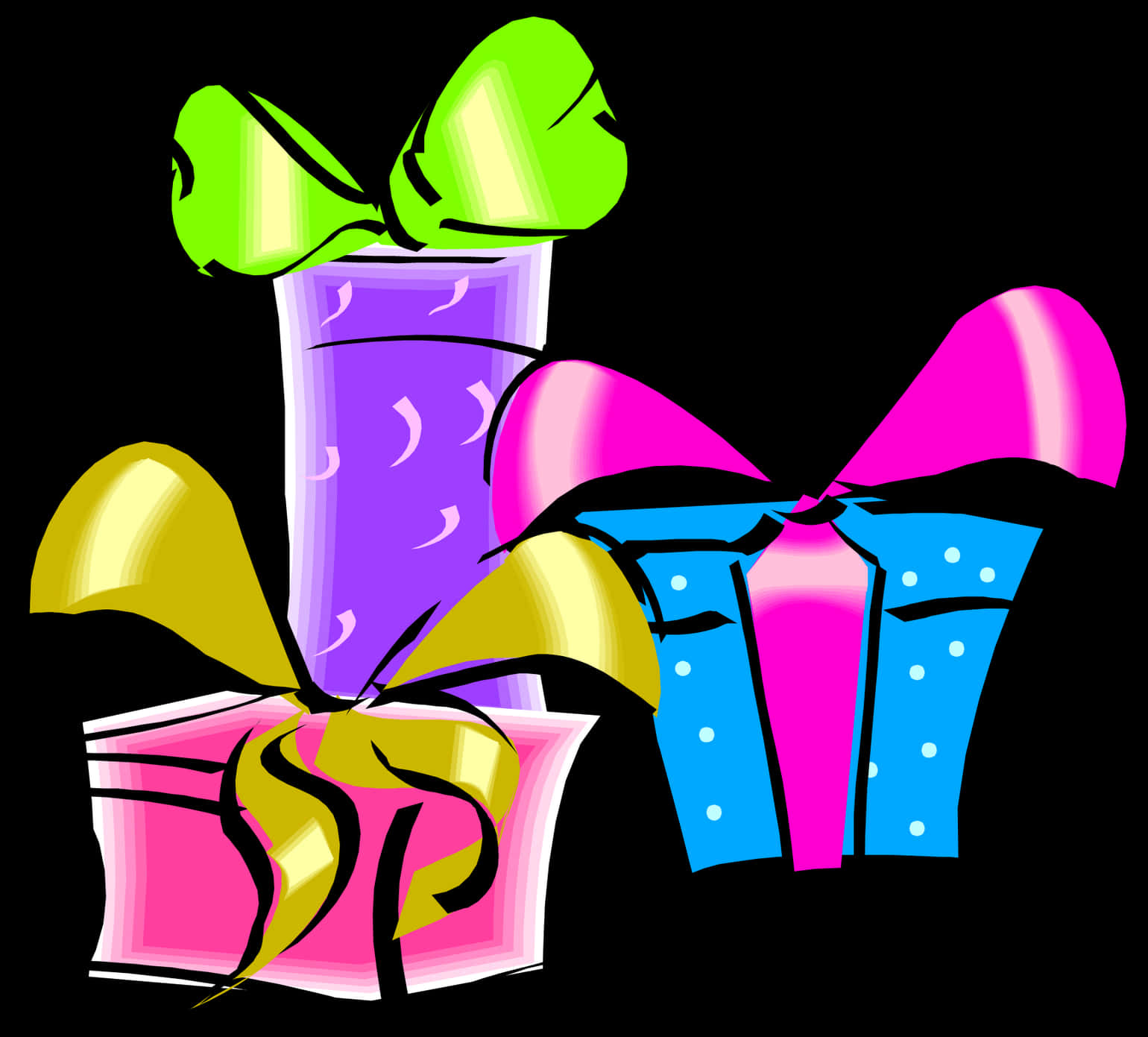 Colorful Gift Boxes Illustration