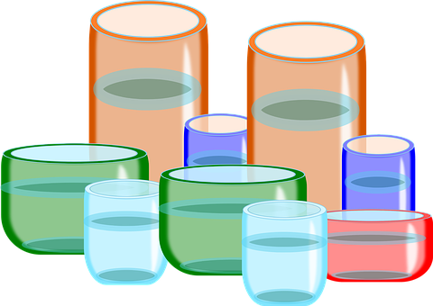 Colorful Glassware Collection