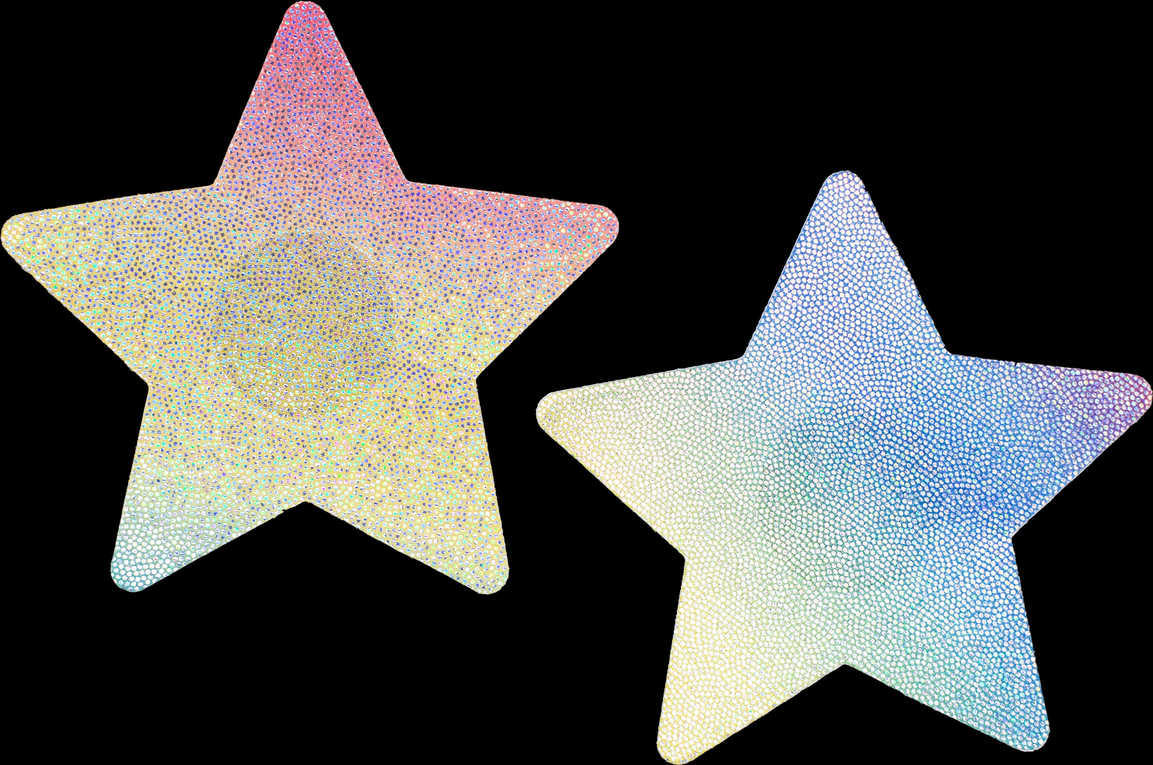 Colorful Glitter Stars Background